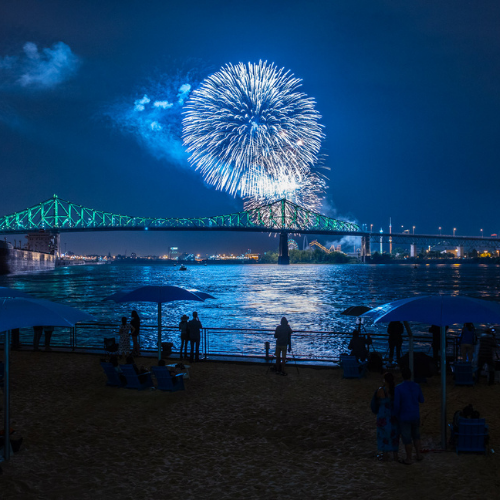 Clock Tower Beach fireworks - Christian Blais